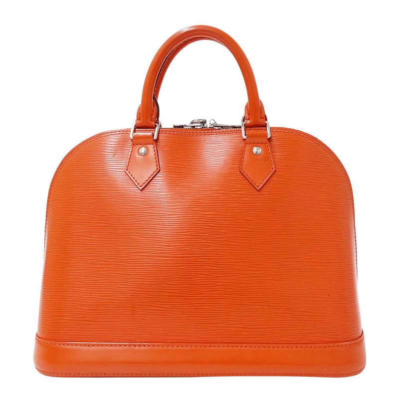 Louis Vuitton Bag Handbag Epi Leather Alma PM Piment Orange Handheld Vivid