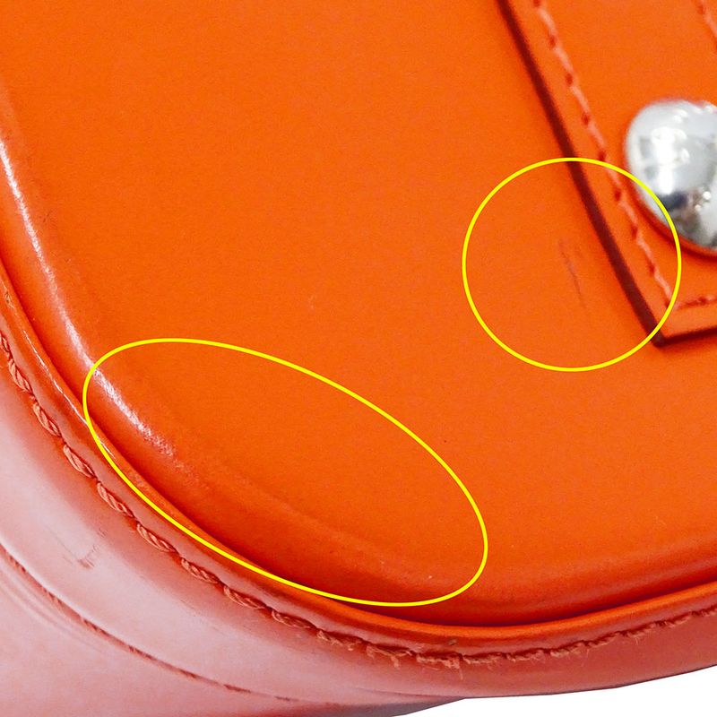 Louis Vuitton Bag Handbag Epi Leather Alma PM Piment Orange Handheld Vivid