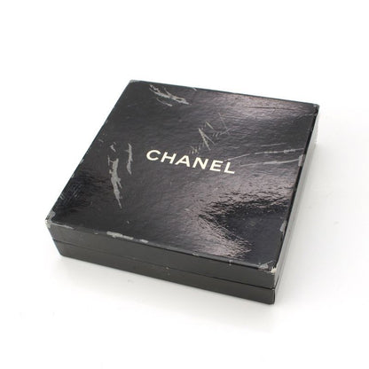 Chanel Leather Gold Plated №5 Number Five Big Plate Chain Belt Black