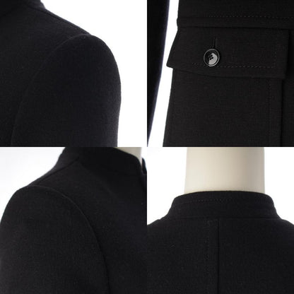 Saint Laurent Wool Dress Tunic Formal Black