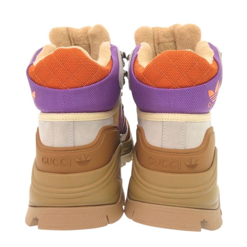 Gucci Adidas 37.5 Canvas Rubber Multicolor Trekking Shoes Short Boots