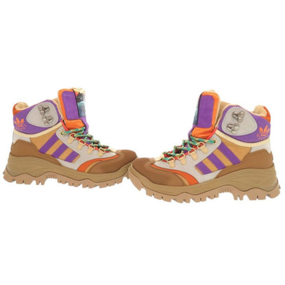 Gucci Adidas 37.5 Canvas Rubber Multicolor Trekking Shoes Short Boots