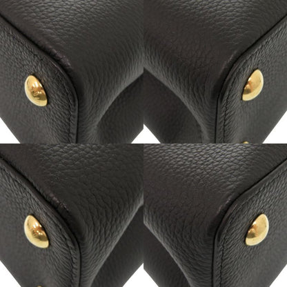 Louis Vuitton Capucines MM IC Taurillon Leather Shearling Black Handbag
