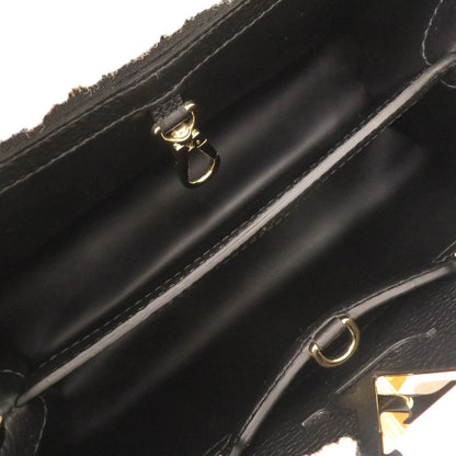 Louis Vuitton Capucines MM IC Taurillon Leather Shearling Black Handbag