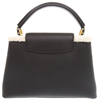 Louis Vuitton Capucines MM IC Taurillon Leather Shearling Black Handbag
