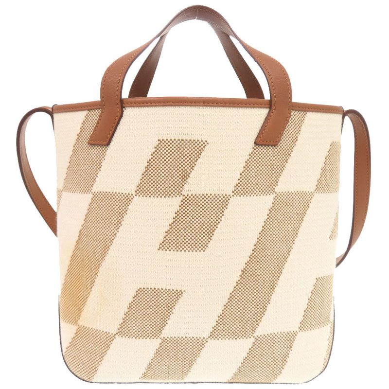 Hermes Hambier PM Voswift Toile Gold Tote Shoulder Bag