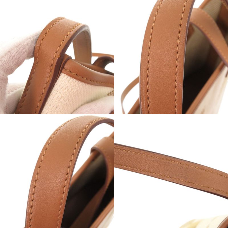 Hermes Hambier PM Voswift Toile Gold Tote Shoulder Bag