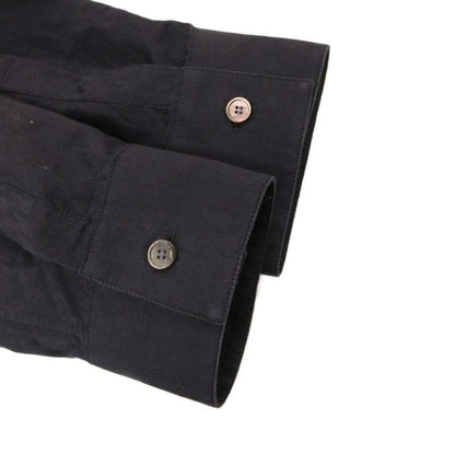 Dior Homme Cotton Jacquard Shirt Long Sleeve Logo All Over Pattern 39 Black