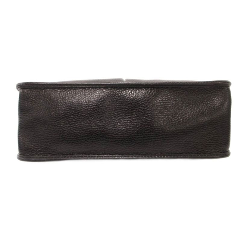 Versace Gianni Clutch Leather Medusa Logo Black