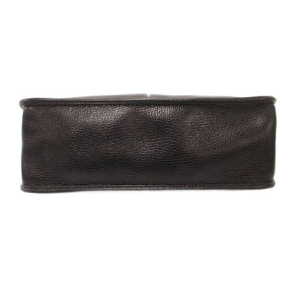 Versace Gianni Clutch Leather Medusa Logo Black