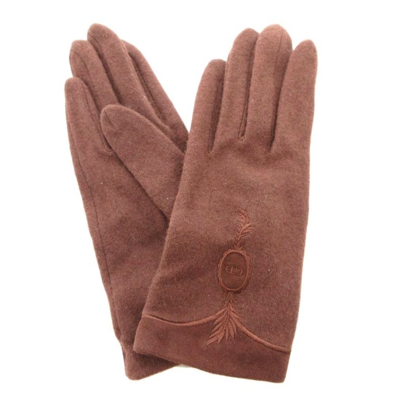 Dior 280 Gloves Wool Brown
