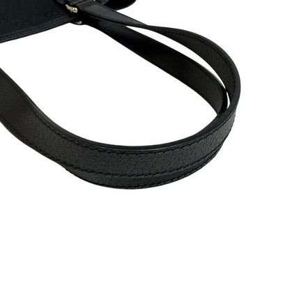 Gucci GG Pattern Hand Canvas Tote Black