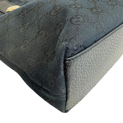 Gucci GG Pattern Hand Canvas Tote Black