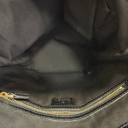 Gucci GG Pattern Hand Canvas Tote Black