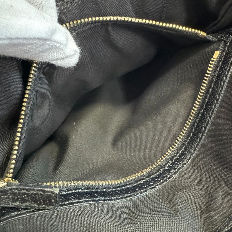 Gucci GG Pattern Hand Canvas Tote Black