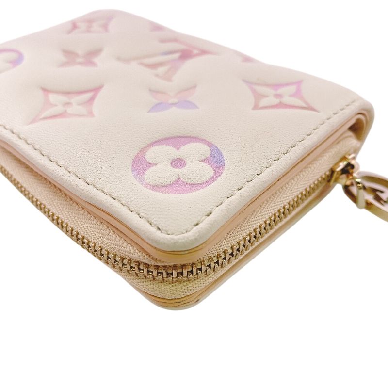 Louis Vuitton Portefeuille Monogram Empreinte Leather Bifold Wallet Pink
