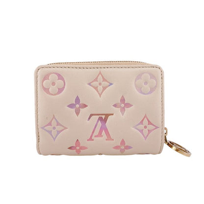 Louis Vuitton Portefeuille Monogram Empreinte Leather Bifold Wallet Pink