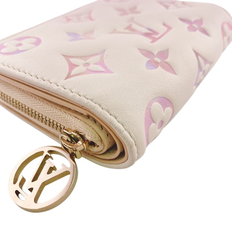 Louis Vuitton Portefeuille Monogram Empreinte Leather Bifold Wallet Pink