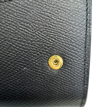 Celine Large Flap Wallet Leather Black