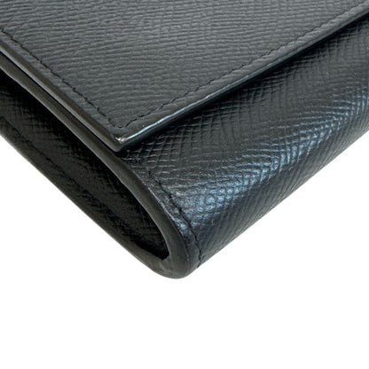 Celine Large Flap Wallet Leather Black