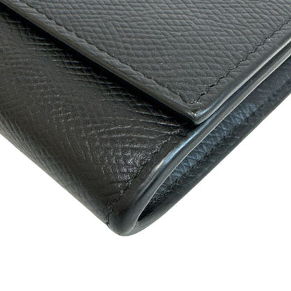 Celine Large Flap Wallet Leather Black