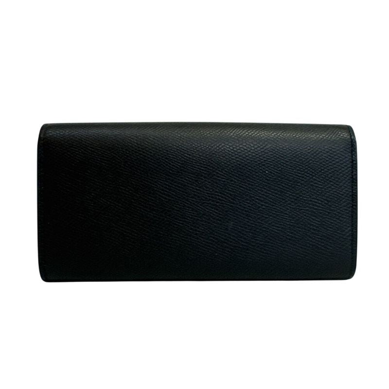 Celine Large Flap Wallet Leather Black
