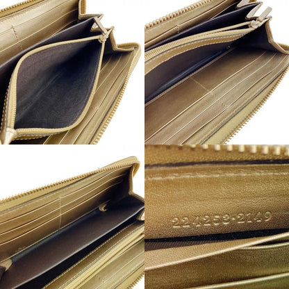 Gucci Bamboo Tassel Diamante Leather Wallet Gold