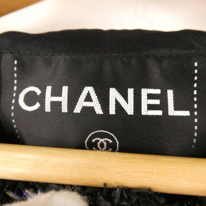 Chanel Jacket 38 Wool Tweed Coco Button