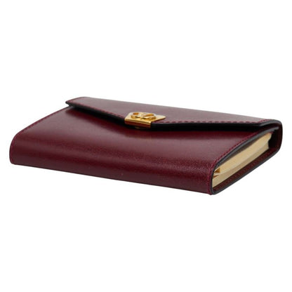 Gucci 031 379 Wine Red Gold Leather
