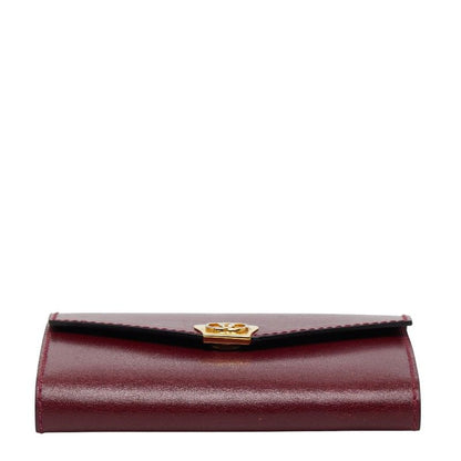 Gucci 031 379 Wine Red Gold Leather
