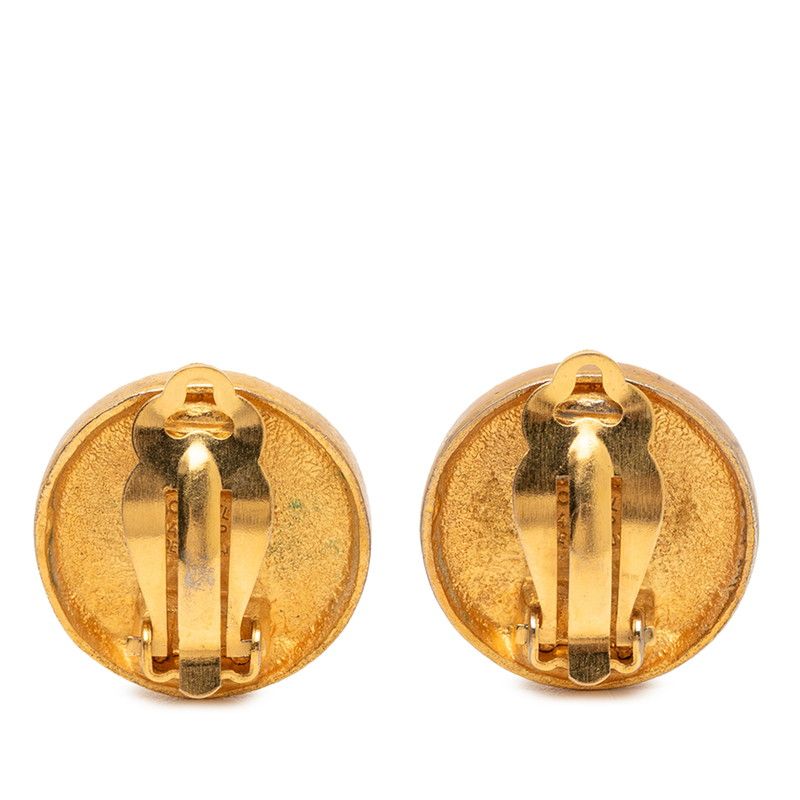 Chanel CC Logo Vintage Gold Plated