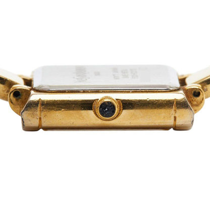 Saint Laurent Bangle Watch Shell Dial Plated Bracelet