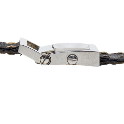 Fendi Orologi Stainless Steel Leather Belt