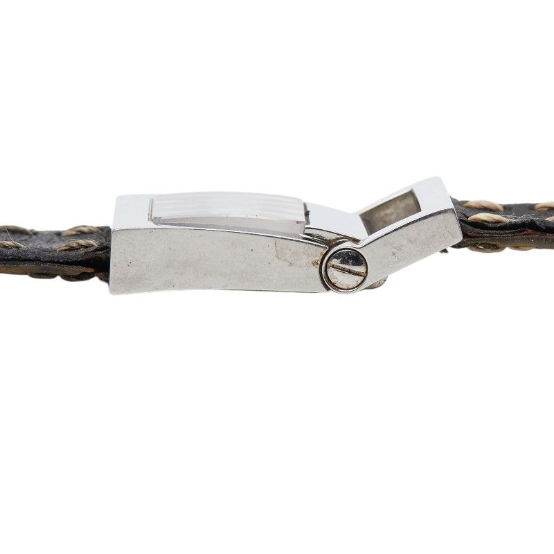 Fendi Orologi Stainless Steel Leather Belt