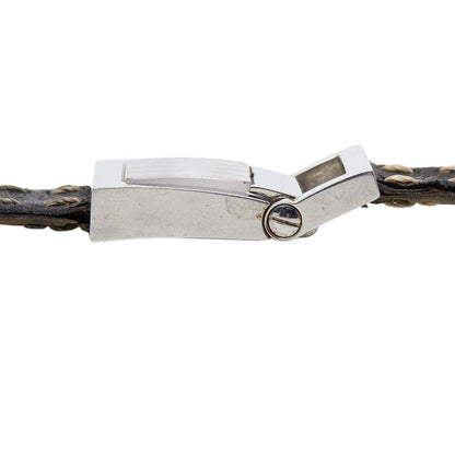 Fendi Orologi Stainless Steel Leather Belt