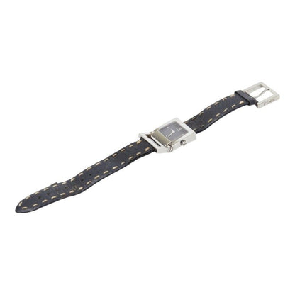Fendi Orologi Stainless Steel Leather Belt