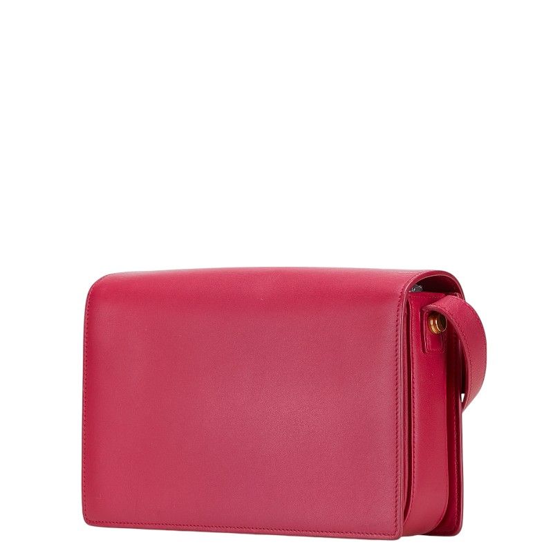 Saint Laurent Classic Lou Crossbody Shoulder Bag Pink Leather
