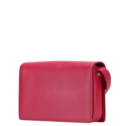 Saint Laurent Classic Lou Crossbody Shoulder Bag Pink Leather