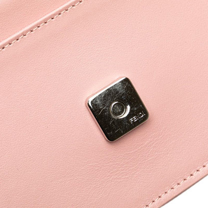 Fendi Hypnotize Chain Shoulder Bag Wallet Pink Multicolor Leather