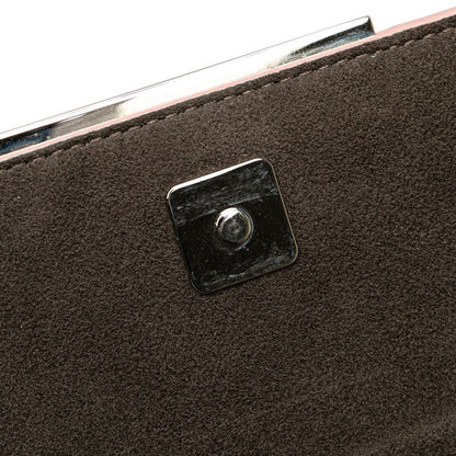 Fendi Hypnotize Chain Shoulder Bag Wallet Pink Multicolor Leather