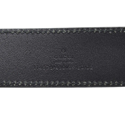 Gucci Interlocking Belt 32 Black Leather