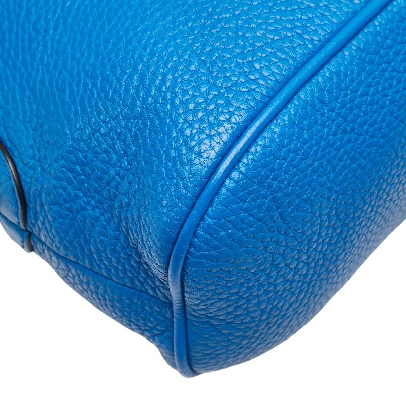 Gucci 2-Way Shoulder Bag Blue Leather