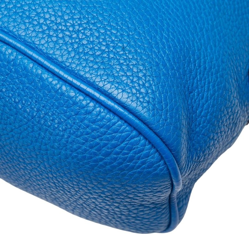 Gucci 2-Way Shoulder Bag Blue Leather