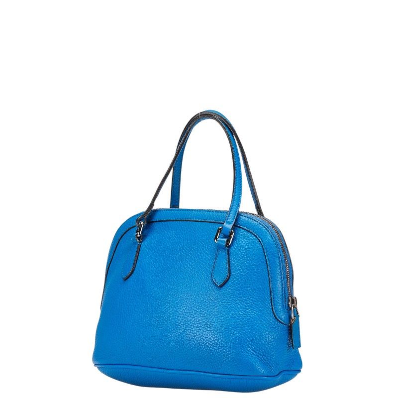 Gucci 2-Way Shoulder Bag Blue Leather