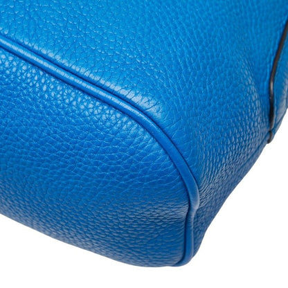 Gucci 2-Way Shoulder Bag Blue Leather
