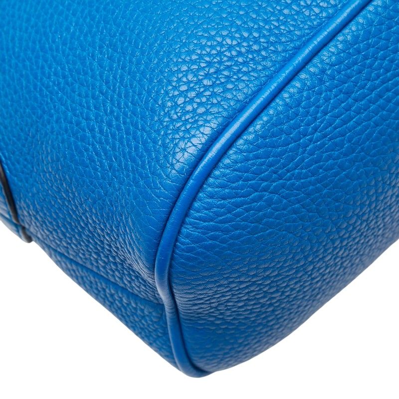 Gucci 2-Way Shoulder Bag Blue Leather