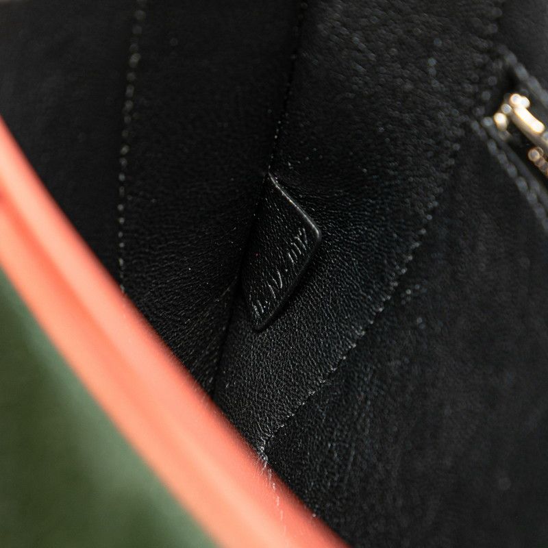 Celine Diamond Clutch Trico Color Shoulder Bag Black Beige Green Leather Calf