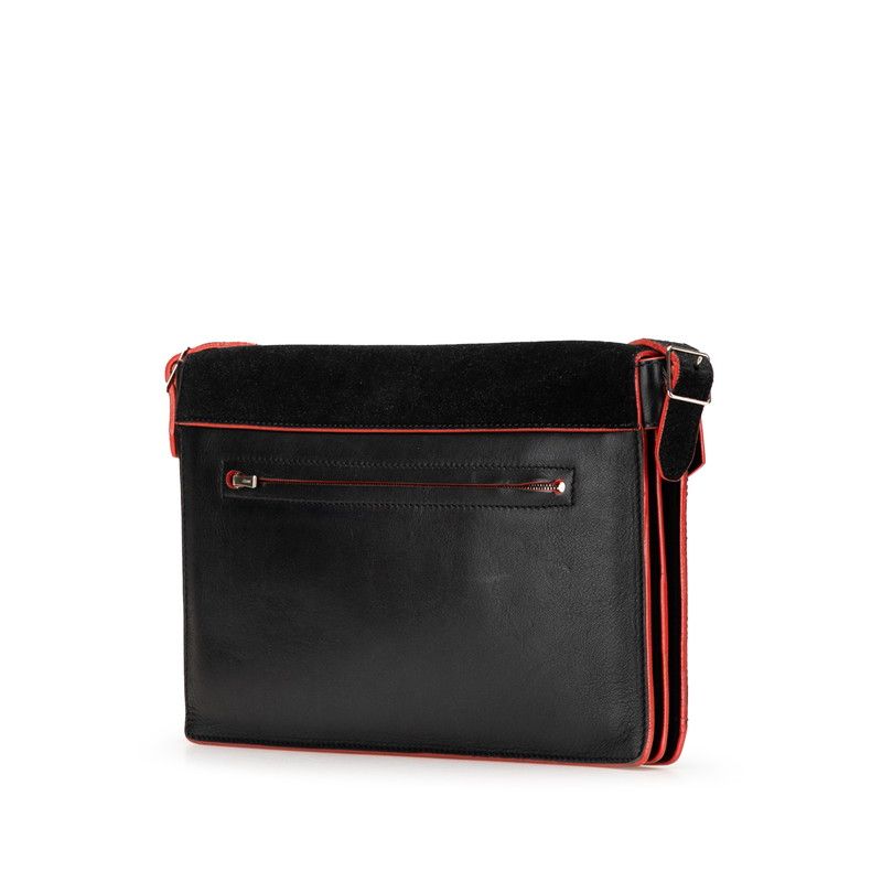 Celine Diamond Clutch Trico Color Shoulder Bag Black Beige Green Leather Calf