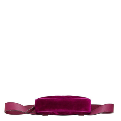 Gucci GG Marmont Quilted Belt Bag Purple Velour Leather