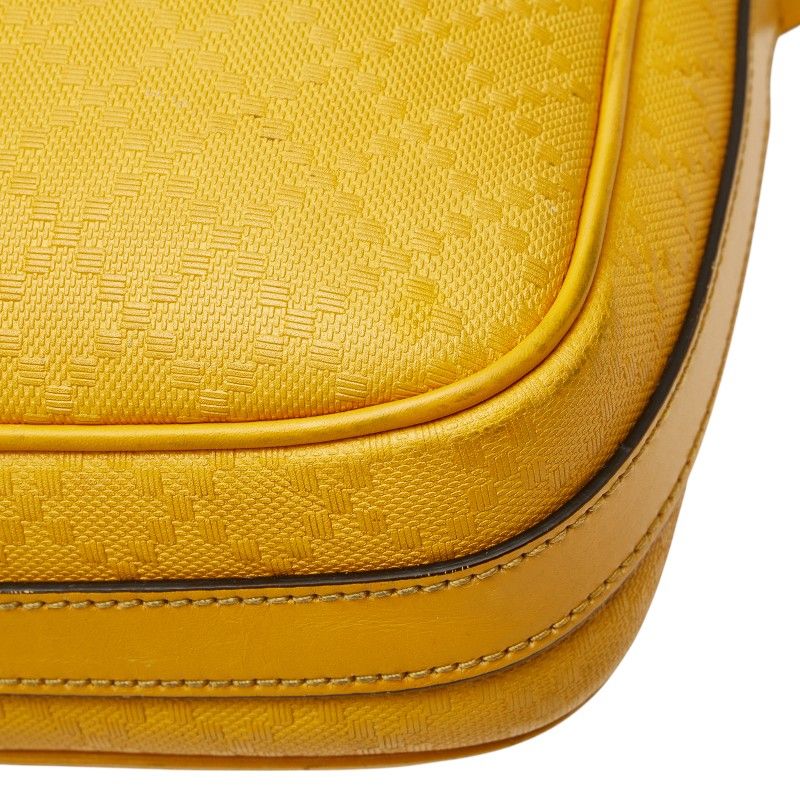 Gucci Diamante Business Shoulder Bag 2-Way Yellow Leather